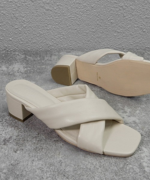 alala（アララ）の「パッテッドクロスミュール　◇（サンダル・レディース・ホワイト/ブラック/ブラウン/ブルー・LL/S/M/L）」の20枚目の写真