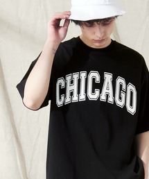 EMMA CLOTHES | ヘビーウェイト10/-天竺 オーバーサイズ カレッジプリントS/Sカットソー(Tシャツ/カットソー)