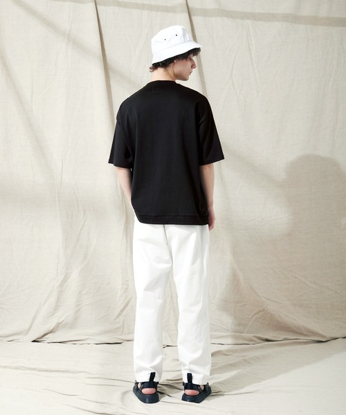 EMMA CLOTHES(エマクローズ)の「ヘビーウェイト10/-天竺 オーバーサイズ カレッジプリントS/Sカットソー(Tシャツ/カットソー・メンズ・ブラック/オレンジ/ホワイト・M/L)」の15枚目の写真