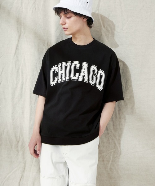 EMMA CLOTHES(エマクローズ)の「ヘビーウェイト10/-天竺 オーバーサイズ カレッジプリントS/Sカットソー(Tシャツ/カットソー・メンズ・ブラック/オレンジ/ホワイト・M/L)」の16枚目の写真