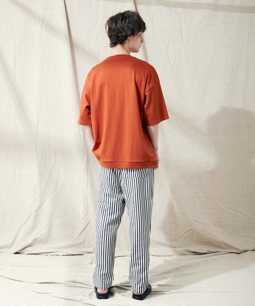 EMMA CLOTHES(エマクローズ)の「ヘビーウェイト10/-天竺 オーバーサイズ カレッジプリントS/Sカットソー(Tシャツ/カットソー・メンズ・ブラック/オレンジ/ホワイト・M/L)」の21枚目の写真