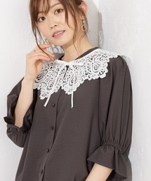 prose verse | 《WEB・一部店舗限定》襟レース取り外し2wayブラウス(シャツ/ブラウス)
