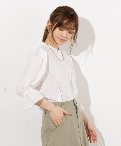 prose verse（プロズヴェール）の「《WEB・一部店舗限定》襟レース取り外し2wayブラウス（シャツ/ブラウス・レディース・ホワイト/チャコールグレー・ﾌﾘ-）」の21枚目の写真