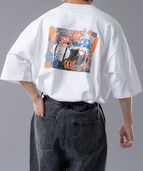 kutir（クティール）の「アソートプリントTシャツ（Tシャツ/カットソー・メンズ・ホワイト/ブラック/ネイビー/オフホワイト/グリーン/ホワイト系その他・MEDIUM/LARGE）」の3枚目の写真