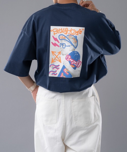 kutir（クティール）の「アソートプリントTシャツ（Tシャツ/カットソー・メンズ・ホワイト/ブラック/ネイビー/オフホワイト/グリーン/ホワイト系その他・MEDIUM/LARGE）」の6枚目の写真