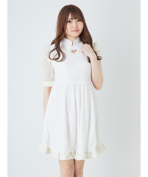 セール ハートあきレースチャイナワンピース ワンピース Ank Rouge アンクルージュ のファッション通販 Zozotown