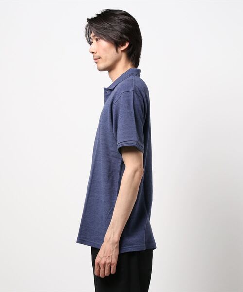 PLUS ONE（プラスワン）の「【PLUS ONE】和紙ポロシャツ（ポロシャツ・メンズ・ネイビー/オリーブ/グレー/ベージュ・L/XL/M）」の6枚目の写真