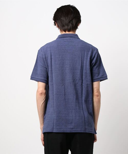 PLUS ONE（プラスワン）の「【PLUS ONE】和紙ポロシャツ（ポロシャツ・メンズ・ネイビー/オリーブ/グレー/ベージュ・L/XL/M）」の5枚目の写真