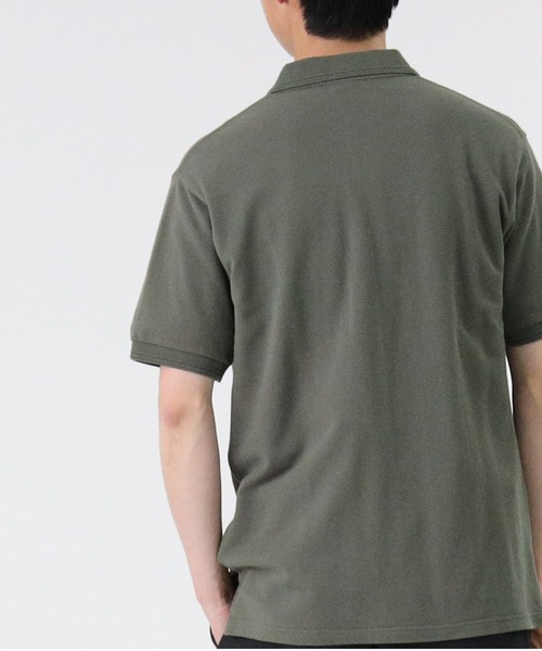 PLUS ONE（プラスワン）の「【PLUS ONE】和紙ポロシャツ（ポロシャツ・メンズ・ネイビー/オリーブ/グレー/ベージュ・L/XL/M）」の19枚目の写真
