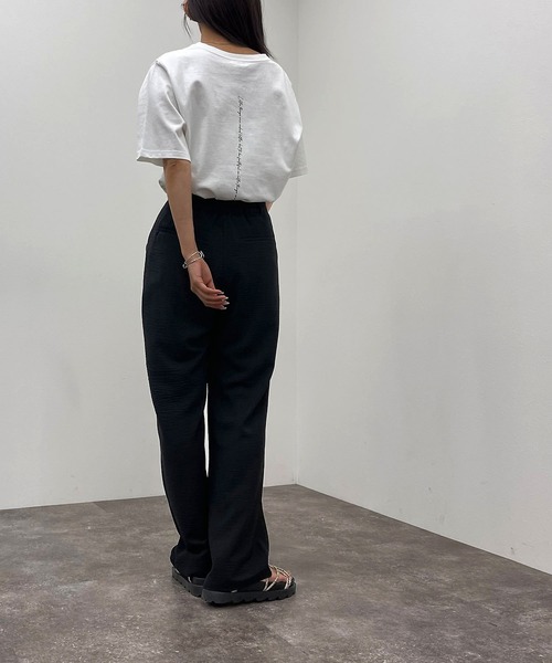 apres jour mignon(アプレジュールミニョン)の「ストレートスラックス 【ZOZOTOWN限定アイテム】(その他パンツ・レディース・ブラック/チャコールグレー/パープル/グリーン・MEDIUM/X-LARGE/SMALL)」の10枚目の写真