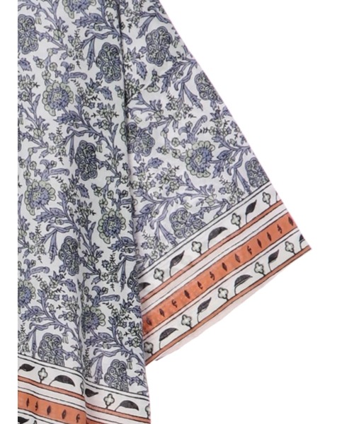 CRAFT STANDARD BOUTIQUE（クラフトスタンダードブティック）の「インドコットン パネル柄ワンピース　＊◇（ワンピース・レディース・ブラウン/ブルー・FREE）」の5枚目の写真