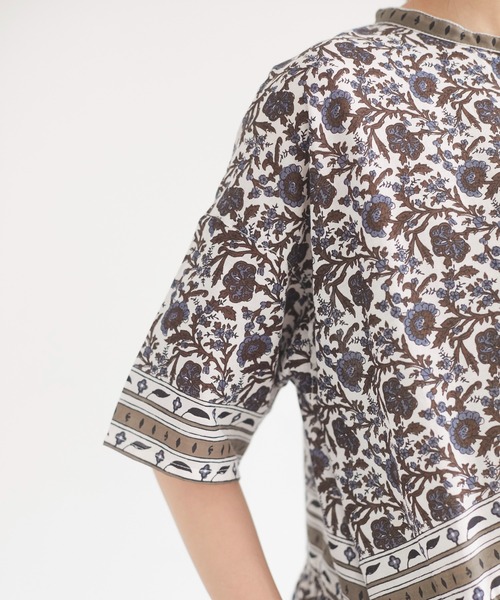 CRAFT STANDARD BOUTIQUE（クラフトスタンダードブティック）の「インドコットン パネル柄ワンピース　＊◇（ワンピース・レディース・ブラウン/ブルー・FREE）」の13枚目の写真