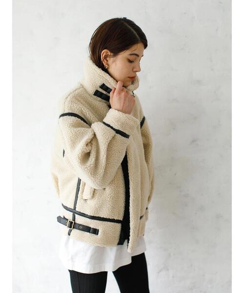 koe（コエ）の「フライトボアジャケット＊（ブルゾン）」 - WEAR