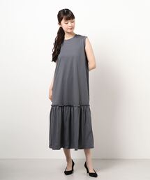 YECCA VECCA | ・裾ギャザーカットワンピース＊(ワンピース)
