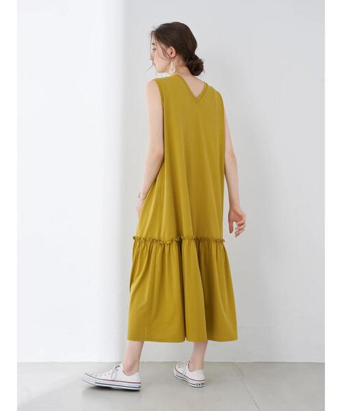 YECCA VECCA（イェッカヴェッカ）の「・裾ギャザーカットワンピース＊（ワンピース・レディース・チャコールグレー/イエロー/アイボリー・FREE）」の20枚目の写真