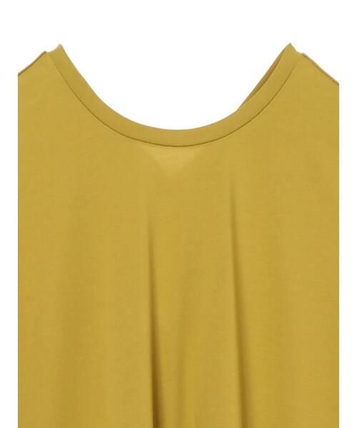 YECCA VECCA（イェッカヴェッカ）の「・裾ギャザーカットワンピース＊（ワンピース・レディース・チャコールグレー/イエロー/アイボリー・FREE）」の8枚目の写真