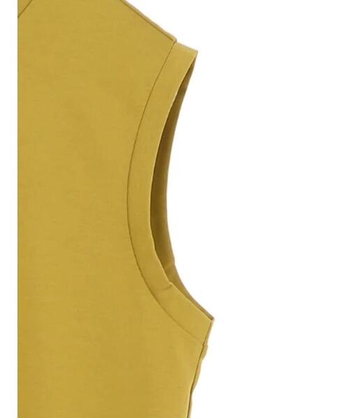 YECCA VECCA（イェッカヴェッカ）の「・裾ギャザーカットワンピース＊（ワンピース・レディース・チャコールグレー/イエロー/アイボリー・FREE）」の7枚目の写真