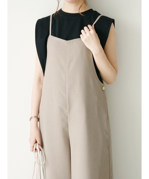 Te chichi(テチチ)の「肩タックカットプルオーバー(Tシャツ/カットソー・レディース・オフホワイト/ブラック/グレー/ブラウン・フリ-)」の2枚目の写真