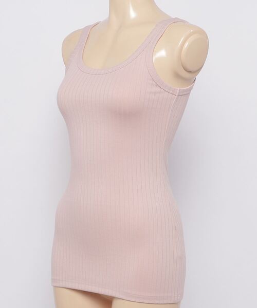 Uncut Bound（アンカットバウンド）の「Uncut Bound(アンカットバウンド) RIB TANKTOP /リブタンクトップ（タンクトップ・レディース・ピンク・FREE）」の2枚目の写真