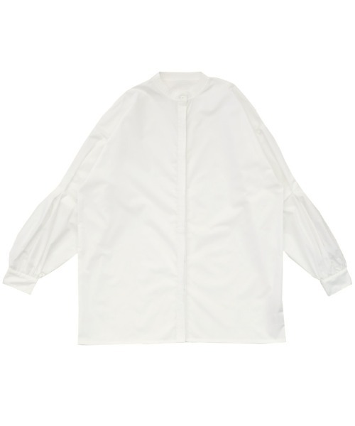 select MOCA（セレクトモカ）の「2021 AW ストレンジタックスタンドカラーシャツ（シャツ/ブラウス・レディース・ホワイト/ブラック/ベージュ・FREE）」の5枚目の写真