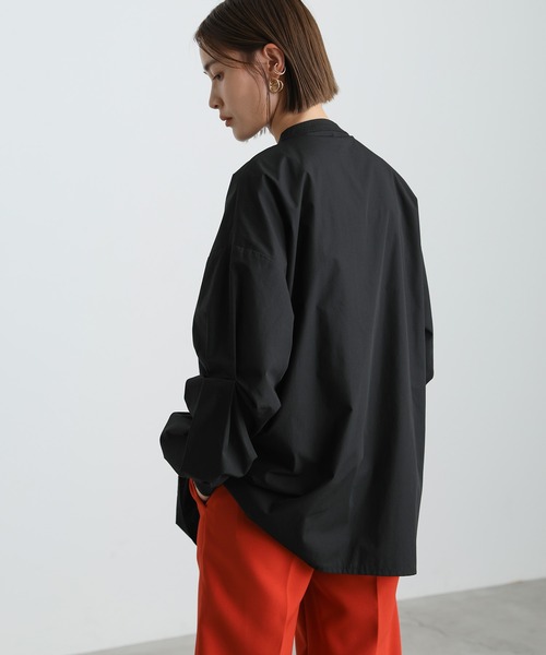 select MOCA（セレクトモカ）の「2021 AW ストレンジタックスタンドカラーシャツ（シャツ/ブラウス・レディース・ホワイト/ブラック/ベージュ・FREE）」の20枚目の写真