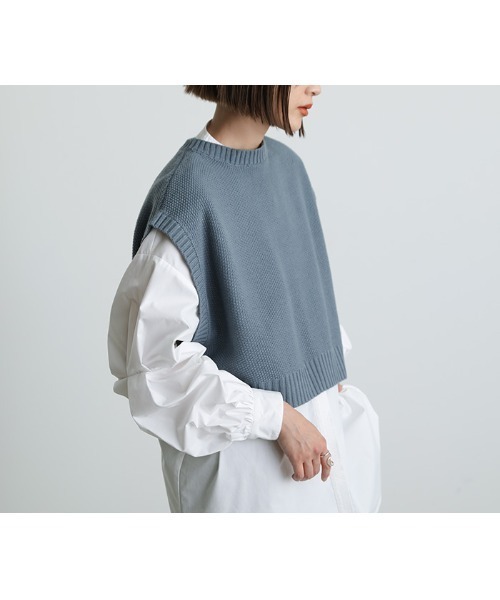 select MOCA（セレクトモカ）の「2021 AW ストレンジタックスタンドカラーシャツ（シャツ/ブラウス・レディース・ホワイト/ブラック/ベージュ・FREE）」の15枚目の写真