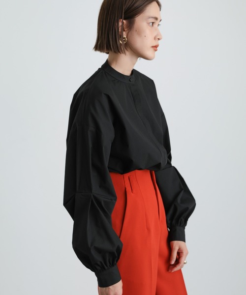 select MOCA（セレクトモカ）の「2021 AW ストレンジタックスタンドカラーシャツ（シャツ/ブラウス・レディース・ホワイト/ブラック/ベージュ・FREE）」の17枚目の写真