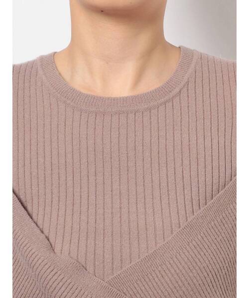 dazzlin（ダズリン）の「カシュクールニットプルオーバー（ニット/セーター・レディース・オフホワイト/グレー/ブラック/ブラウン/モカ/グリーン・FREE）」の21枚目の写真