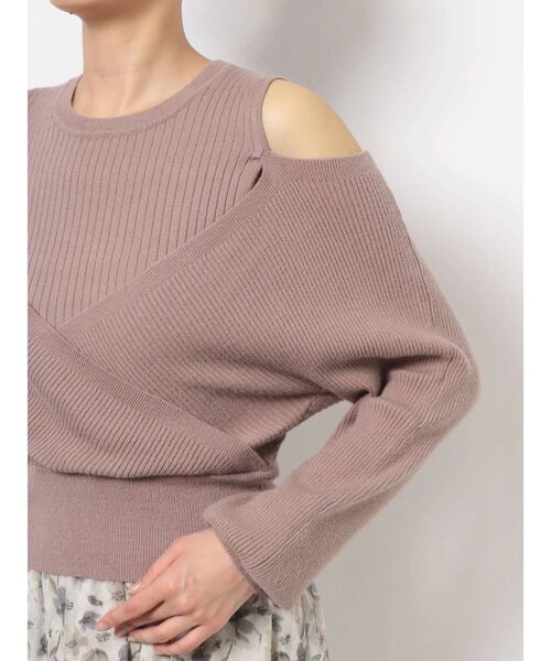 etretokyo カシュクールニットプルオーバー ETRE TOKYO - カシュクールニットプルオーバー - GREY | ADDICT