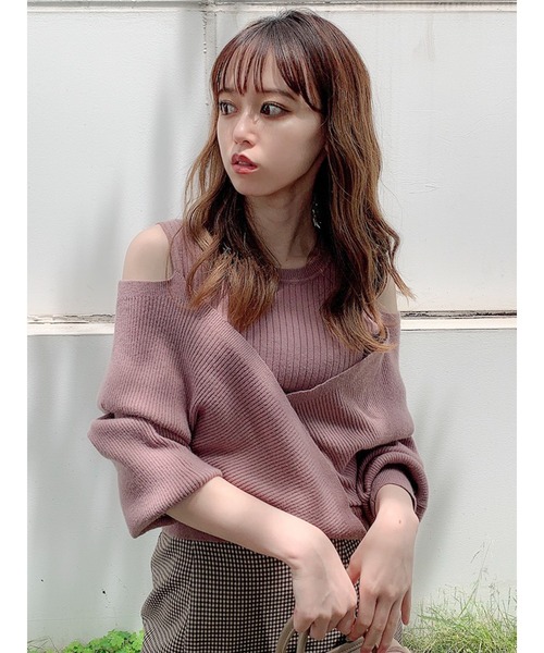 dazzlin（ダズリン）の「カシュクールニットプルオーバー