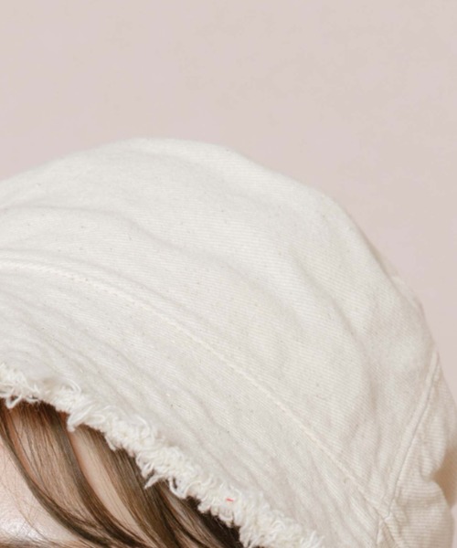 flower（フラワー）の「ナチュラルバケットハット（ハット・レディース・アイボリー・FREE）」の4枚目の写真