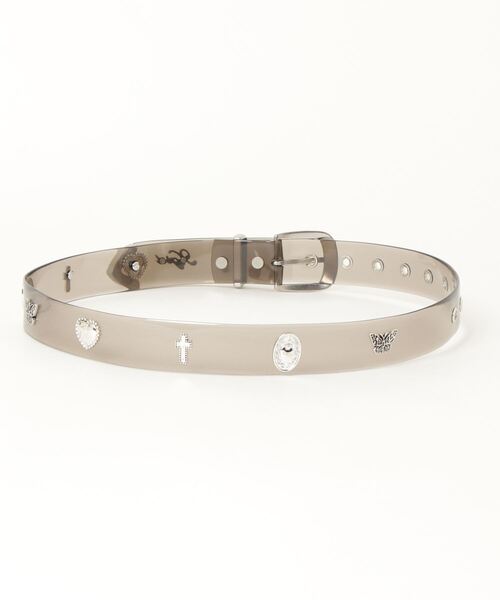 X-girl（エックスガール）の「CONCHO CLEAR BELT（ベルト・レディース・クリア/ブラック/ブラウン・ONE SIZE）」の4枚目の写真