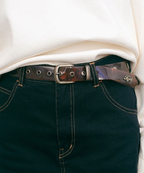 X-girl（エックスガール）の「CONCHO CLEAR BELT（ベルト・レディース・クリア/ブラック/ブラウン・ONE SIZE）」の12枚目の写真