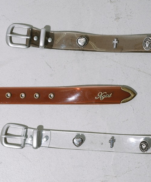 X-girl（エックスガール）の「CONCHO CLEAR BELT（ベルト・レディース・クリア/ブラック/ブラウン・ONE SIZE）」の13枚目の写真