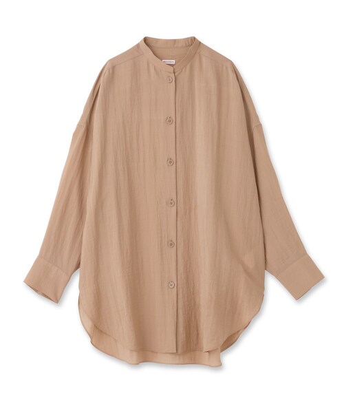 DRESSTERIOR(ドレステリア)の「◆オーバーサイズソフトシャツ(シャツ/ブラウス・レディース・チャコールグレー/ベージュ/カーキ・38/36)」の4枚目の写真