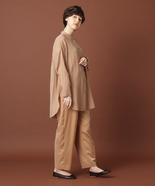 DRESSTERIOR(ドレステリア)の「◆オーバーサイズソフトシャツ(シャツ/ブラウス・レディース・チャコールグレー/ベージュ/カーキ・38/36)」の13枚目の写真