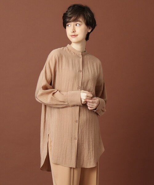 DRESSTERIOR(ドレステリア)の「◆オーバーサイズソフトシャツ(シャツ/ブラウス・レディース・チャコールグレー/ベージュ/カーキ・38/36)」の15枚目の写真