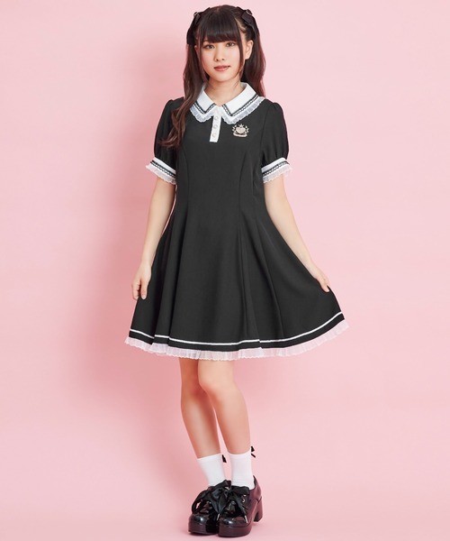 Secret Honey（シークレットハニー）の「バックレースアップポロワンピース（ワンピース・レディース・ブラック/ピンク/ワインレッド・MEDIUM）」の12枚目の写真