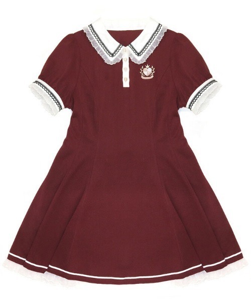 Secret Honey（シークレットハニー）の「バックレースアップポロワンピース（ワンピース・レディース・ブラック/ピンク/ワインレッド・MEDIUM）」の18枚目の写真