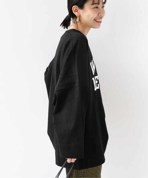 Champion(チャンピオン)の「【CHAMPION/チャンピオン】 *RELUME LONG SLEEVE T-SH 16s/OE:別注TEE◆(Tシャツ/カットソー・レディース・グレー系その他/ホワイト/ブラック/グレー・LARGE)」の5枚目の写真