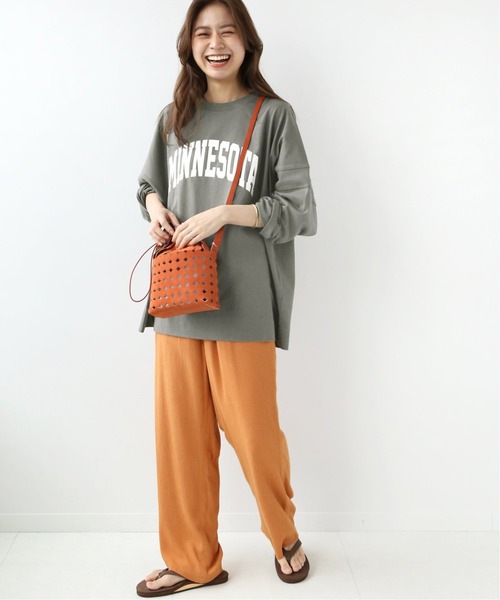 Champion(チャンピオン)の「【CHAMPION/チャンピオン】 *RELUME LONG SLEEVE T-SH 16s/OE:別注TEE◆(Tシャツ/カットソー・レディース・グレー系その他/ホワイト/ブラック/グレー・LARGE)」の16枚目の写真