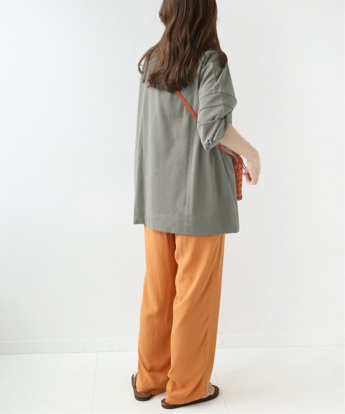 Champion(チャンピオン)の「【CHAMPION/チャンピオン】 *RELUME LONG SLEEVE T-SH 16s/OE:別注TEE◆(Tシャツ/カットソー・レディース・グレー系その他/ホワイト/ブラック/グレー・LARGE)」の13枚目の写真