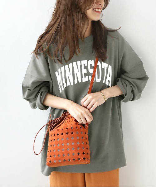 Champion(チャンピオン)の「【CHAMPION/チャンピオン】 *RELUME LONG SLEEVE T-SH 16s/OE:別注TEE◆(Tシャツ/カットソー・レディース・グレー系その他/ホワイト/ブラック/グレー・LARGE)」の9枚目の写真