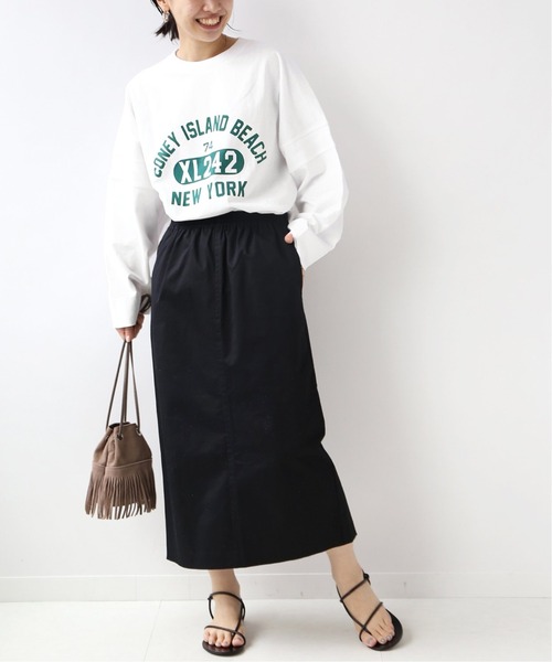 Champion(チャンピオン)の「【CHAMPION/チャンピオン】 *RELUME LONG SLEEVE T-SH 16s/OE:別注TEE◆(Tシャツ/カットソー・レディース・グレー系その他/ホワイト/ブラック/グレー・LARGE)」の17枚目の写真