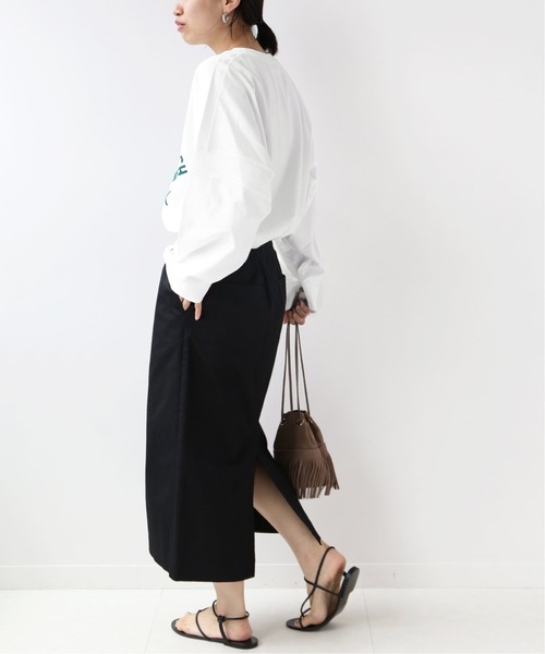 Champion(チャンピオン)の「【CHAMPION/チャンピオン】 *RELUME LONG SLEEVE T-SH 16s/OE:別注TEE◆(Tシャツ/カットソー・レディース・グレー系その他/ホワイト/ブラック/グレー・LARGE)」の10枚目の写真