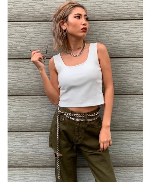 EGOIST（エゴイスト）の「２連チェーンベルト（ベルト・レディース・シルバー・FREE）」の7枚目の写真