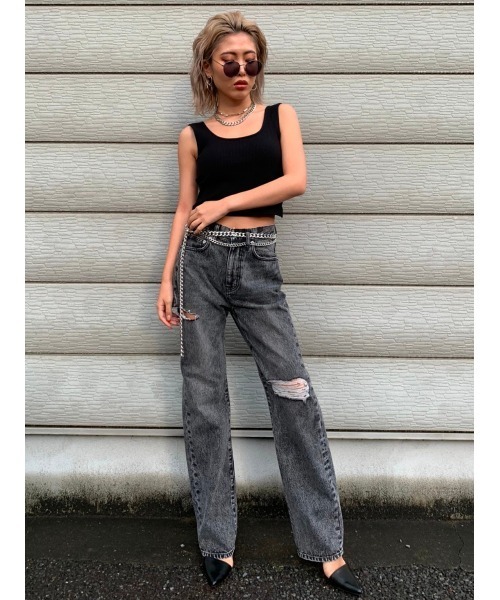 EGOIST（エゴイスト）の「２連チェーンベルト（ベルト・レディース・シルバー・FREE）」の8枚目の写真