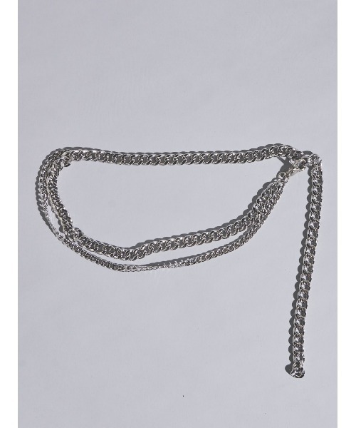 EGOIST（エゴイスト）の「２連チェーンベルト（ベルト・レディース・シルバー・FREE）」の2枚目の写真