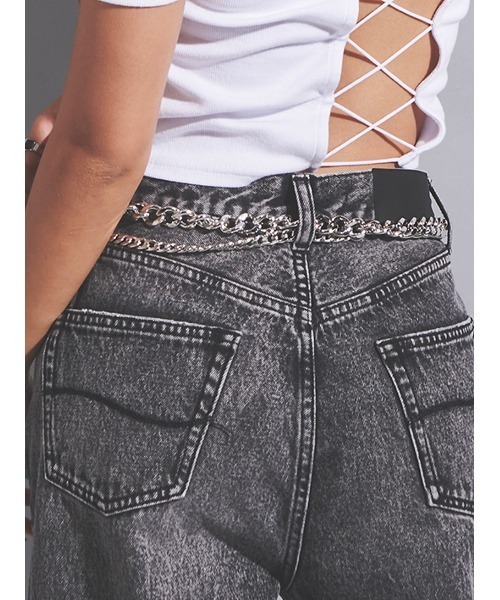 EGOIST（エゴイスト）の「２連チェーンベルト（ベルト・レディース・シルバー・FREE）」の10枚目の写真