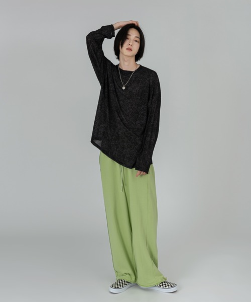 FOLLOWIN（フォロウィン）の「【UNISEX】アイスダメージウォッシング長袖Tシャツ（Tシャツ/カットソー・レディース・ホワイト/ブラック・FREE）」の19枚目の写真